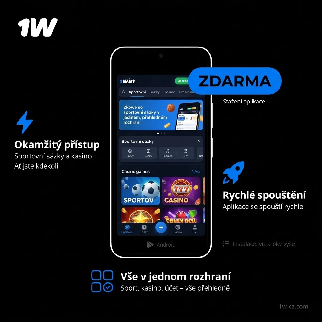 Stáhněte si 1w Mobilní Aplikaci pro Android a sázejte pohodlně.