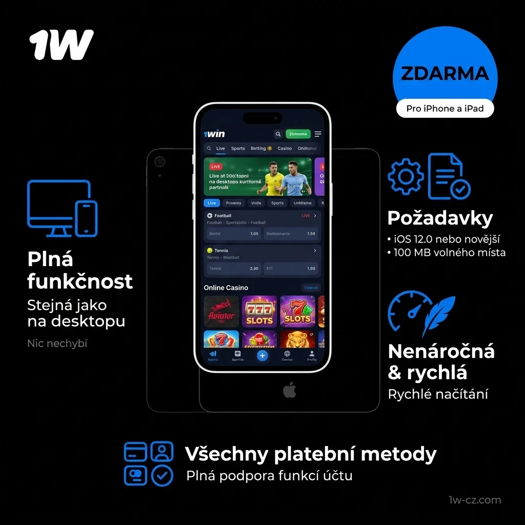 Získejte 1w Mobilní Aplikaci pro iOS a hrajte na iPhone.