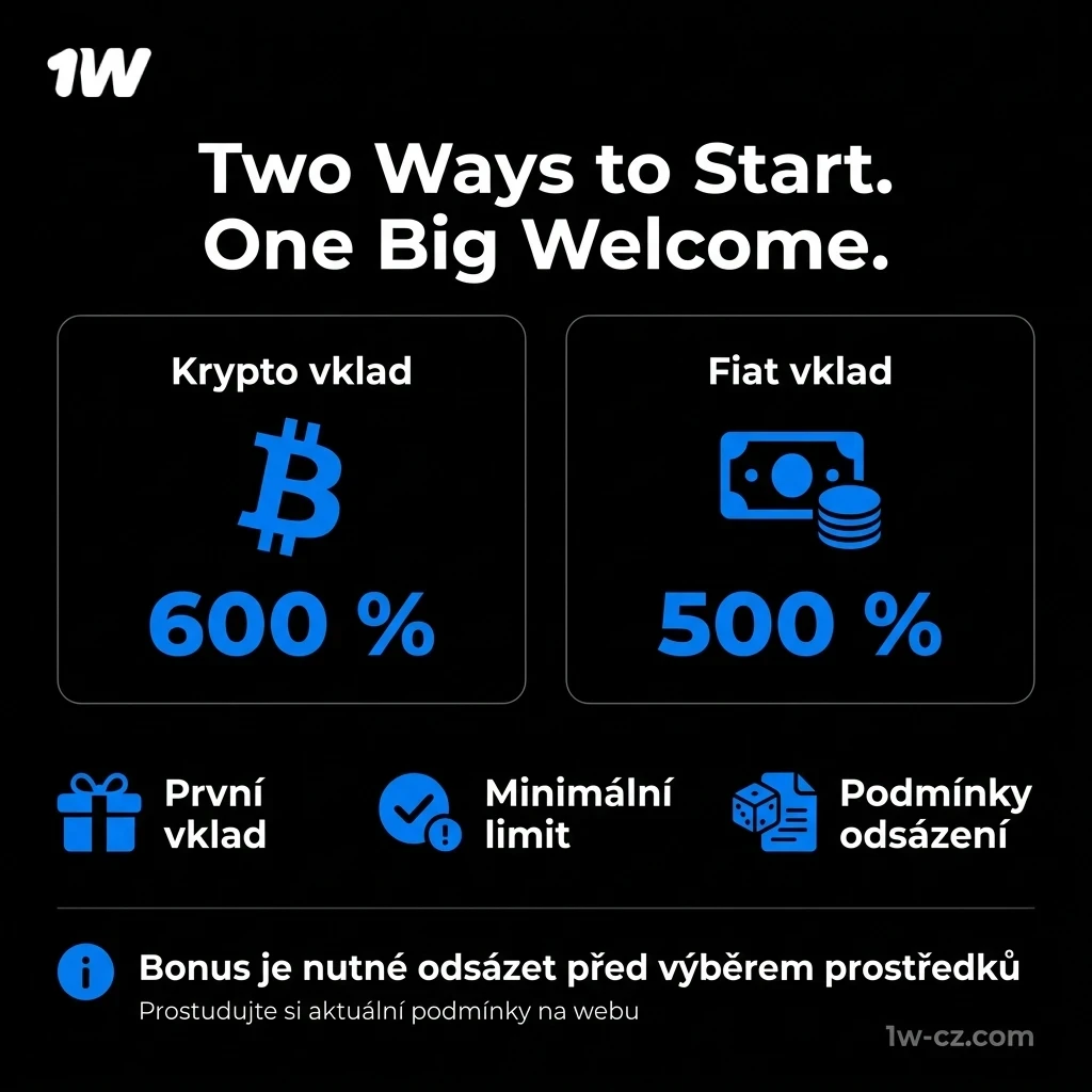 Získejte štědrý uvítací bonus na hru 1w Aviator v České republice.