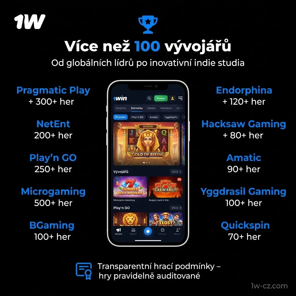Objevte hry od předních světových poskytovatelů v 1w a vyzkoušejte ty nejlepší automaty na trhu.