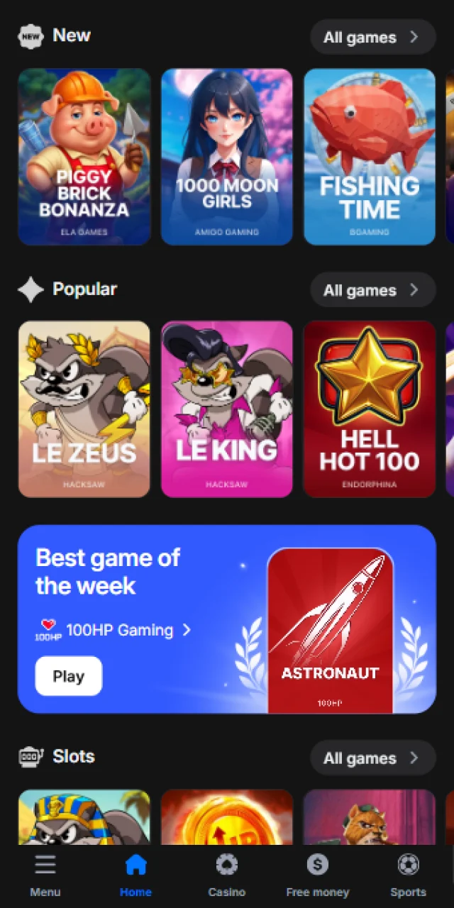 Spusťte nejlepší hazardní hry v mobilní aplikaci 1W pro zábavu.