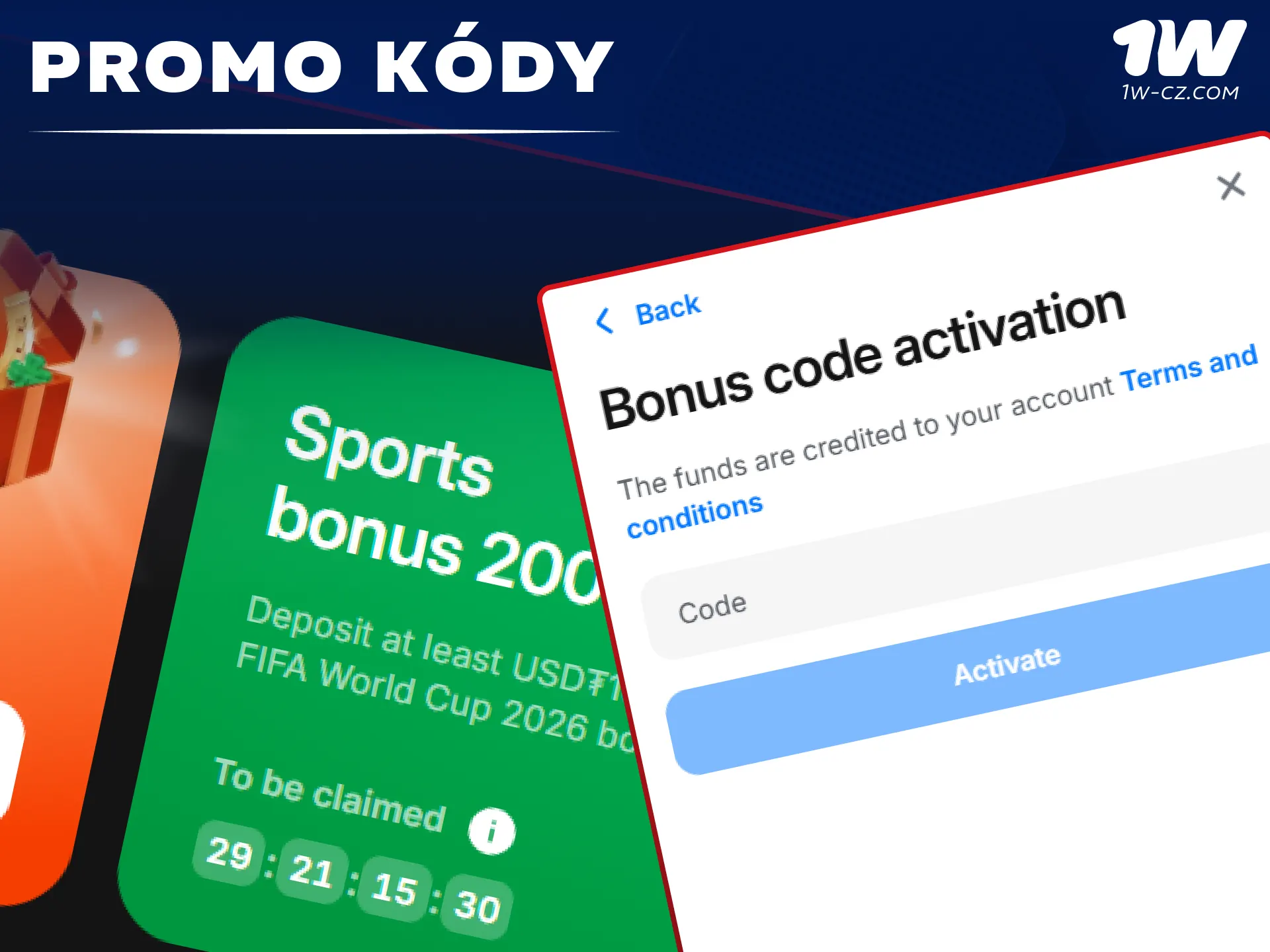 Využijte exkluzivní promo kódy a získejte štědré bonusy u 1W.