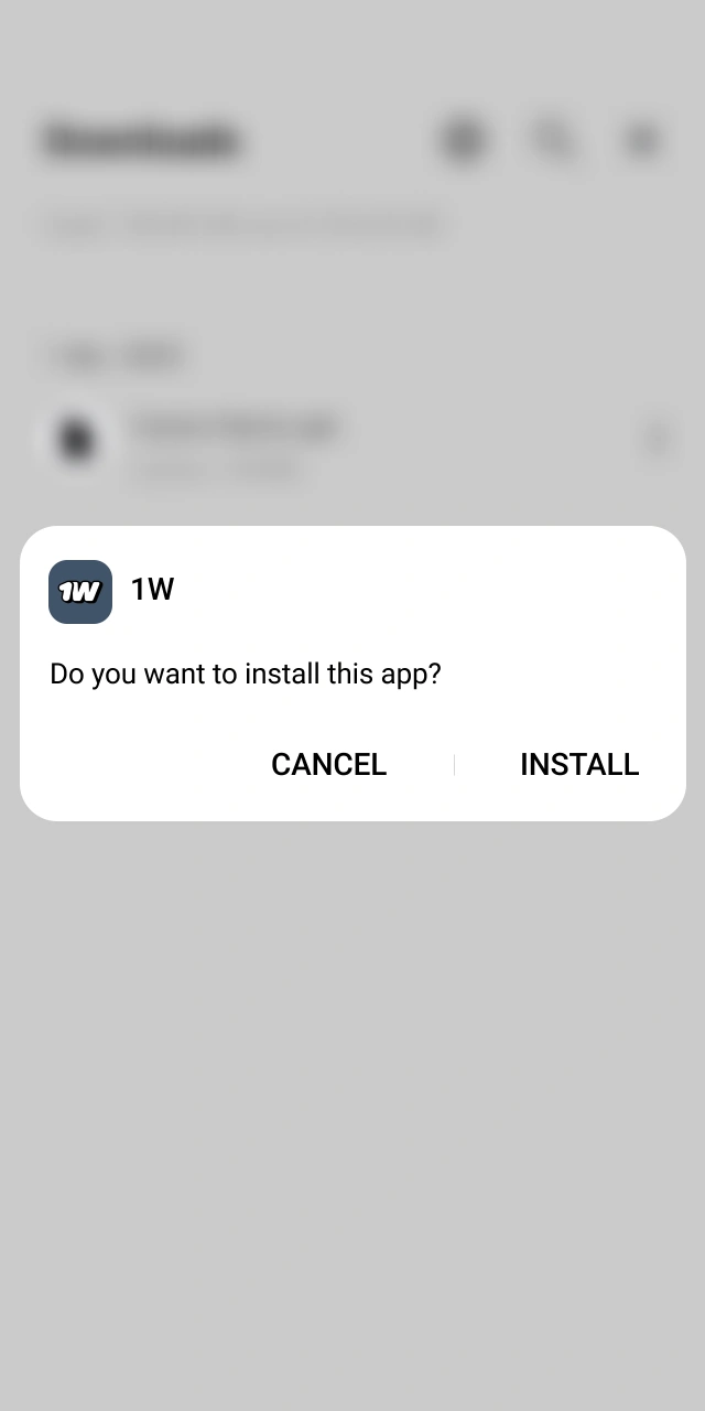 Stáhněte si mobilní aplikaci 1W pro rychlé přihlášení k účtu.